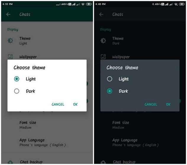 WA dark mode Android screenshot body 3