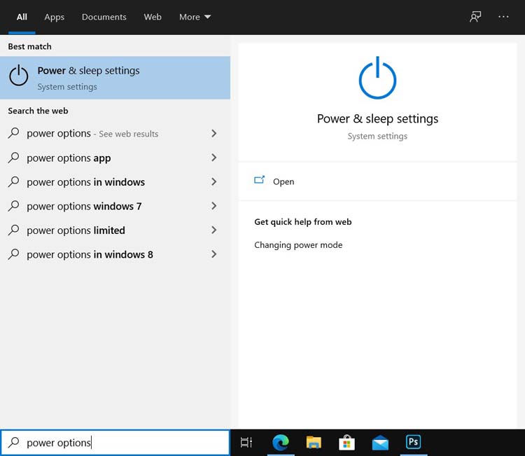 power options | Speed Up Your Slow Windows 10 PC
