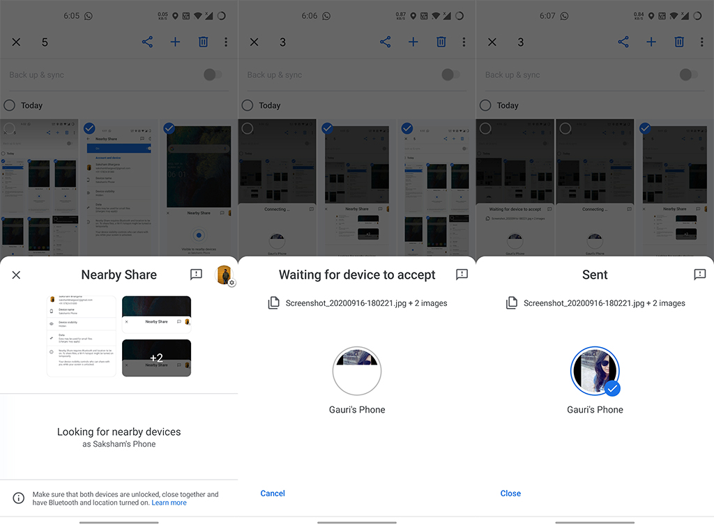 google nearby share windows 11