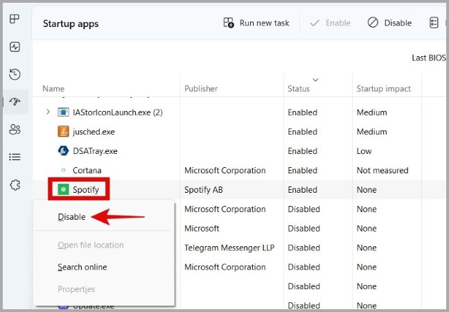 Disable Startup Apps on Windows 11
