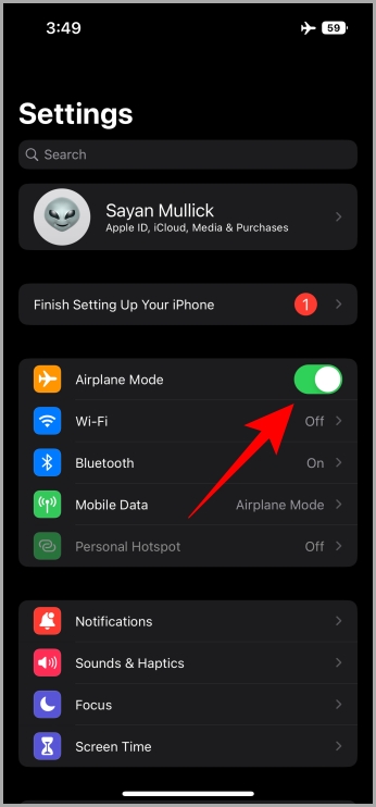 AirPlane Mode turning off iPhone