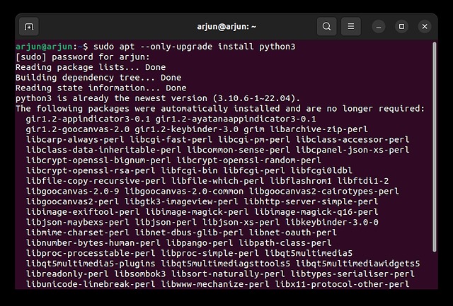 Check If Python is Already Installed in Ubuntu