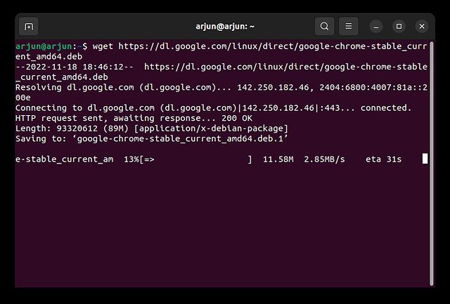 Install Google Chrome on Ubuntu Using the Terminal