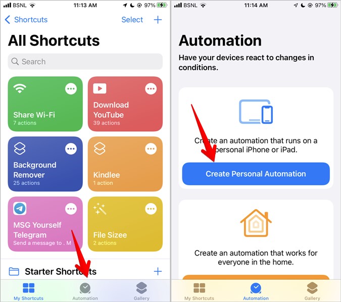 iOS Focus Mode Automation Shortcuts