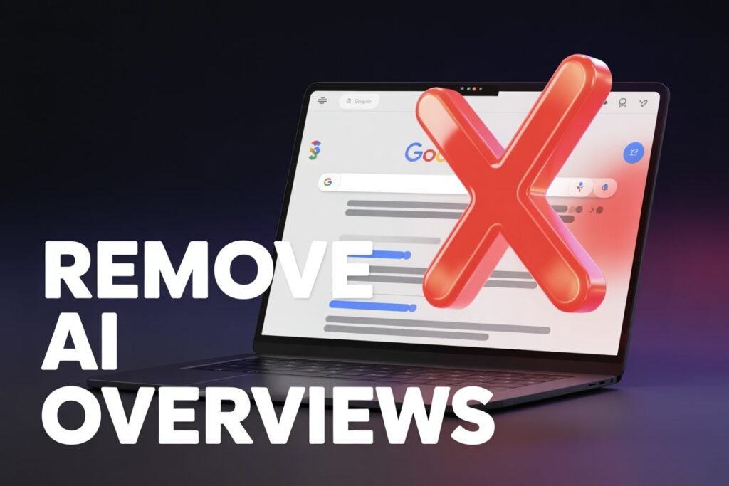How to Remove AI Overviews from Google Search (2026) - Alteroid
